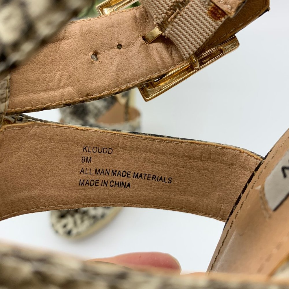 Steve Madden Kloudd Wedge Snake Print Sandals - image 7